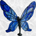 Stained Glass Butterfly Lady