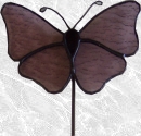 Stained Glass Butterfly Garden Stake