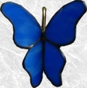 Stained Glass Butterfly Garden Stake