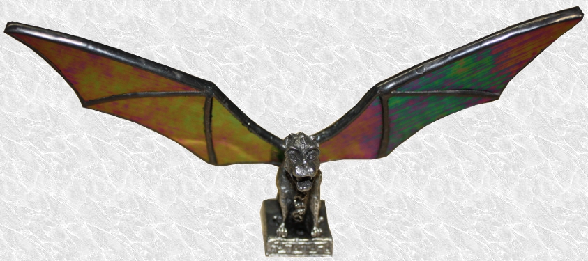 3-D Stained Glass Gargoyle