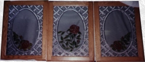 Custom Stained Glass Cabinet Doors