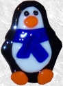 Penguin Fused Glass Ornaments