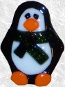 Penguin Fused Glass Ornaments