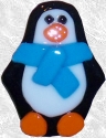 Penguin Fused Glass Ornaments