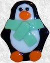 Penguin Fused Glass Ornaments