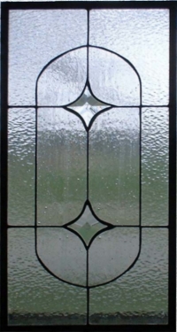 Stained Glass Beveled Geometric Panel