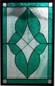 Stained Glass Geometric Panel