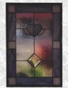 Stained Glass Heart Panel