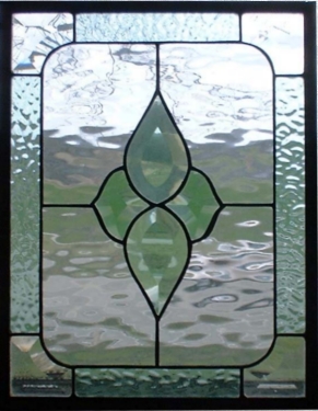 Stained Glass Geometric Panel