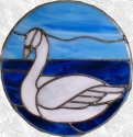 Stained Glass Swan