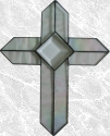 Stained Glass Bevel Cross