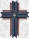 Stained Glass Lined Cross
