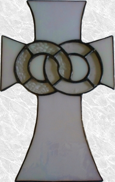 Stained Glass Wedding Cross