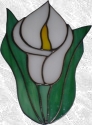 Stained Glass Cala Lily Suncatcher