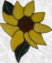 Stained Glass Sunflower Suncatcher