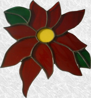 Stained Glass Poinsettia
