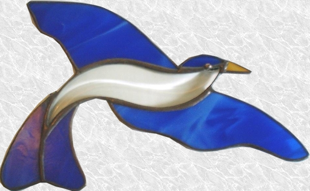 Stained Glass Bevel Bird